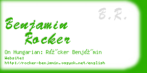 benjamin rocker business card